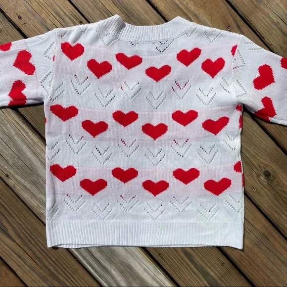 Valentine Heart Sweater Boutique White - Picture 5 of 9